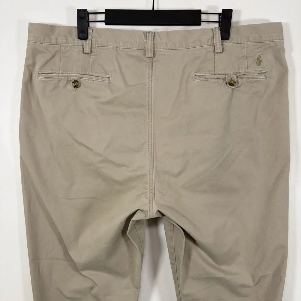 Polo Ralph Lauren Stretch Straight Fit Chino Pants Mens 38x30 Beige Khakis